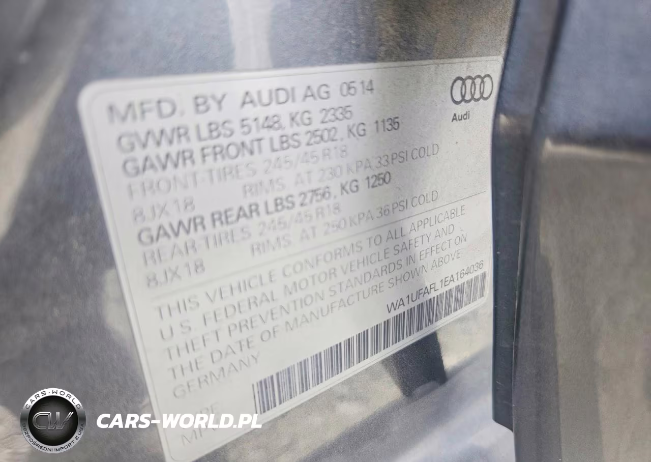 2014 Audi A4 Allroad Premium Plus VIN:WA1UFAFL1EA164036 - 12