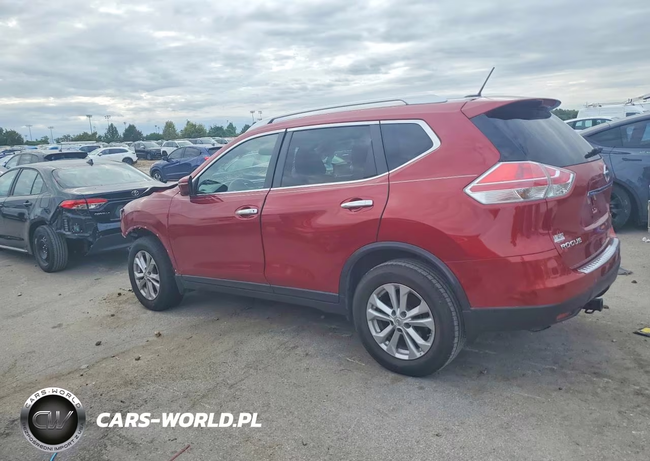 2015 Nissan Rogue Sv VIN:KNMAT2MVXFP570360 - 2