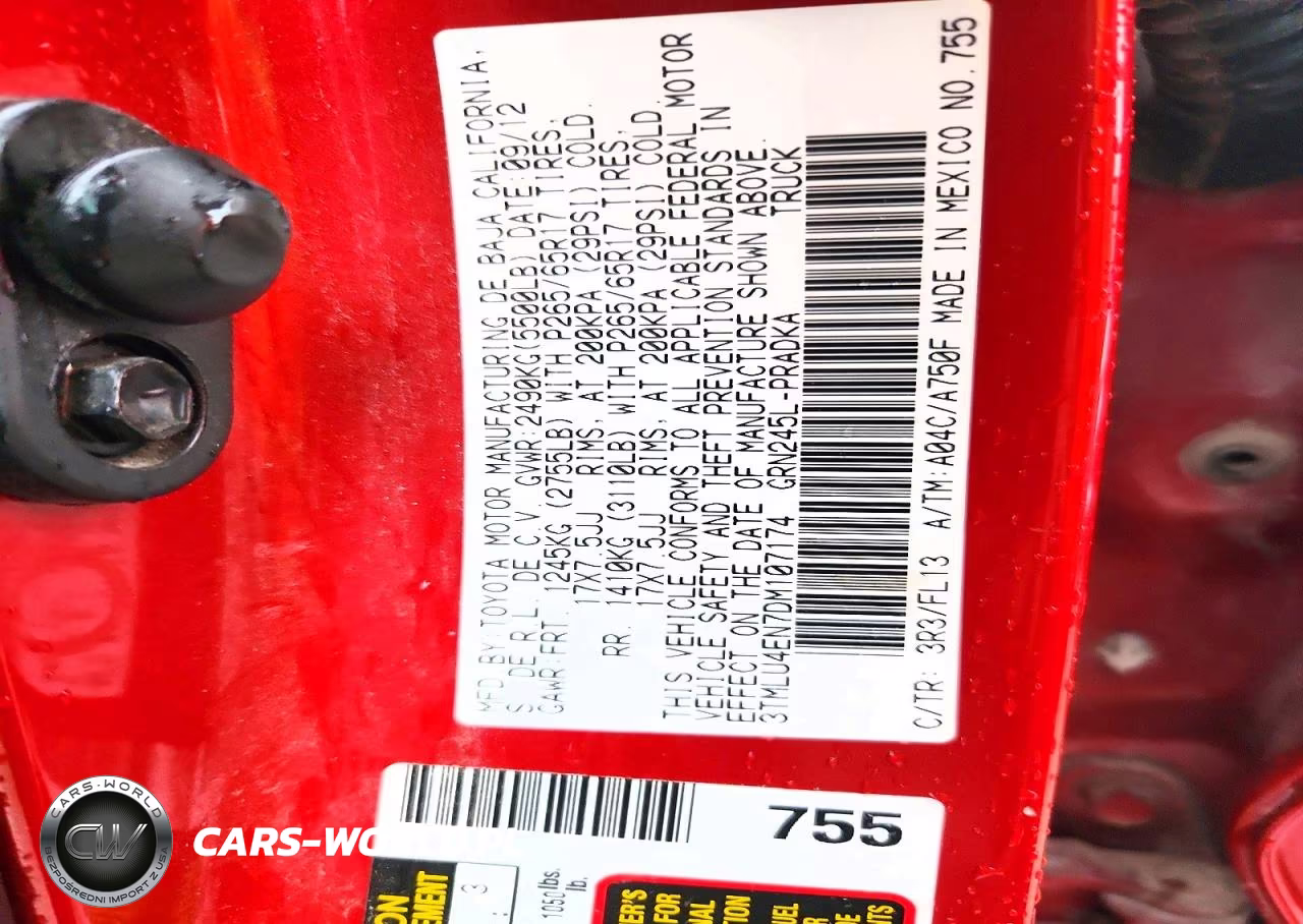 2013 Toyota Tacoma V6 VIN:3TMLU4EN7DM107174 - 12