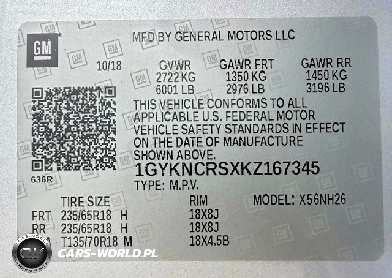 2019 Cadillac Xt5 Luxury VIN:1GYKNCRSXKZ167345 - 15