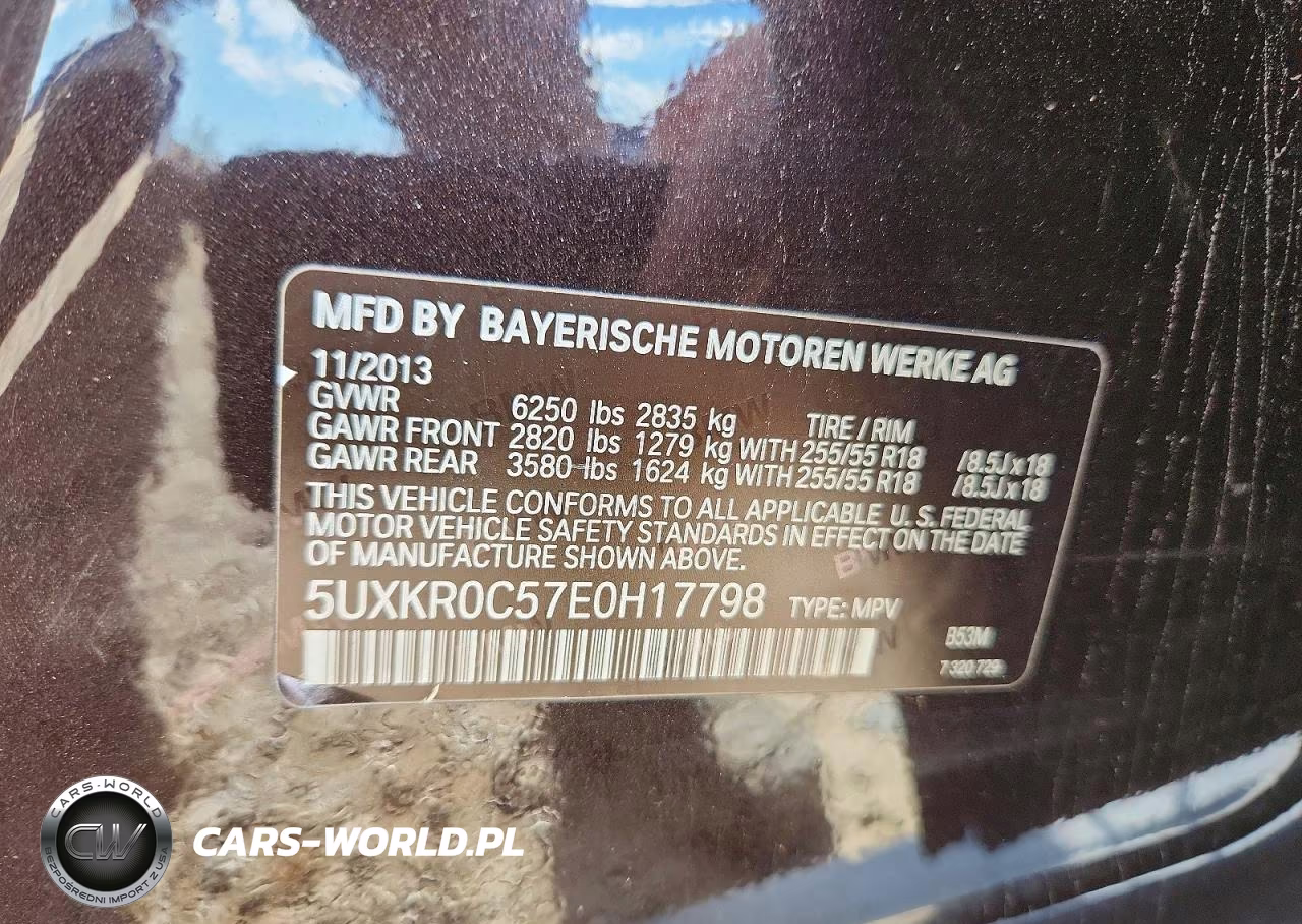 2014 BMW X5 xDrive35I VIN:5UXKR0C57E0H17798 - 13