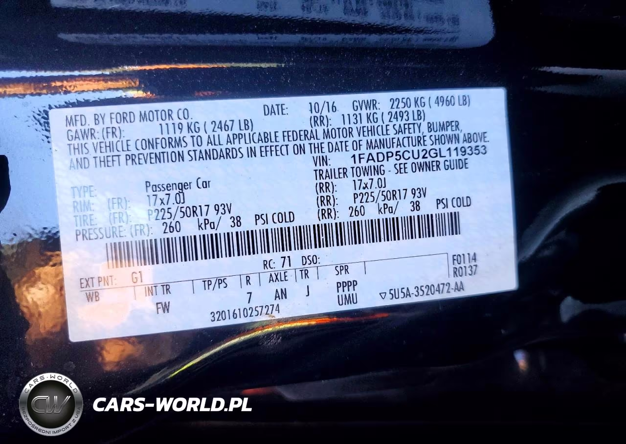 2016 Ford C-Max Premium Sel VIN:1FADP5CU2GL119353 - 13