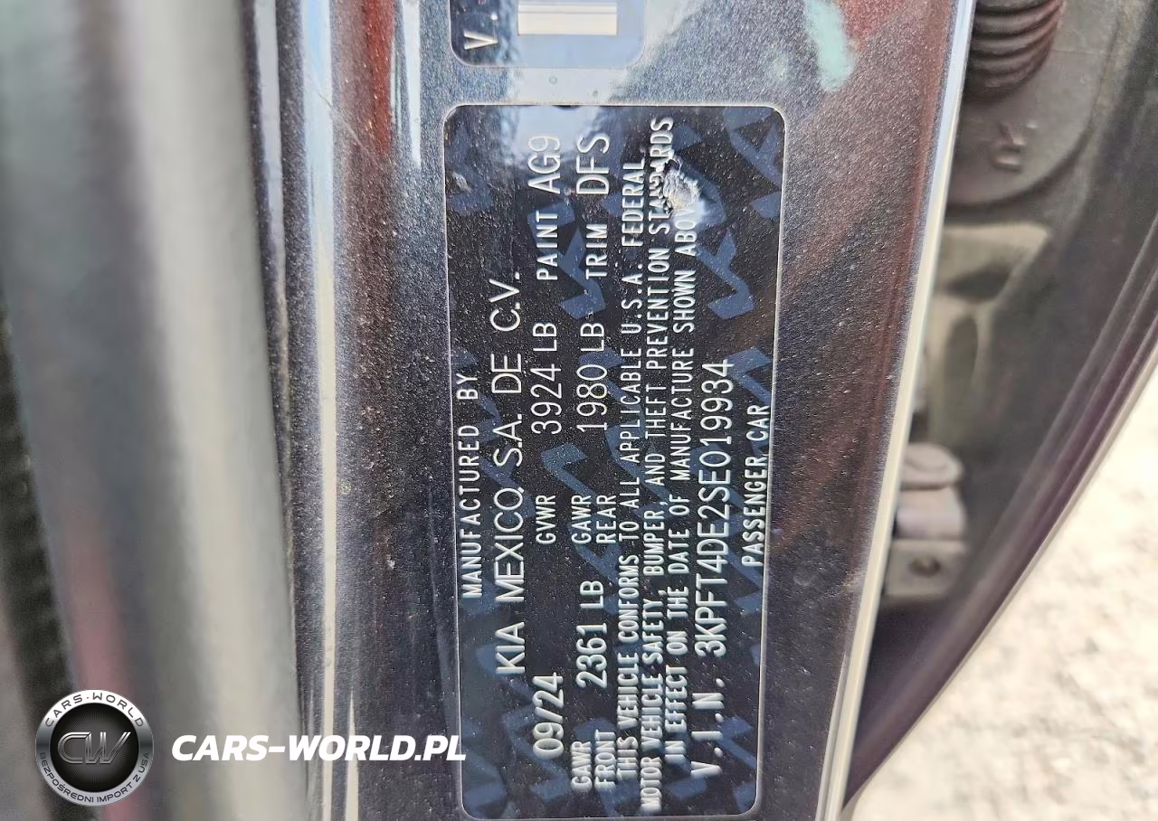 2025 Kia K4 Lxs VIN:3KPFT4DE2SE019934 - 12