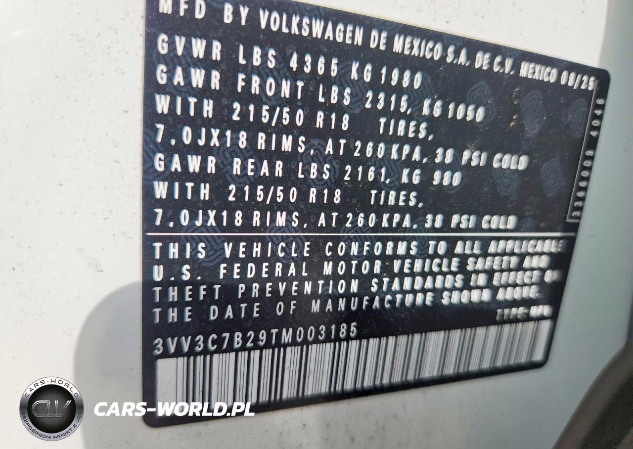 2026 Volkswagen Taos Se Black VIN:3VV3C7B29TM003185 - 13