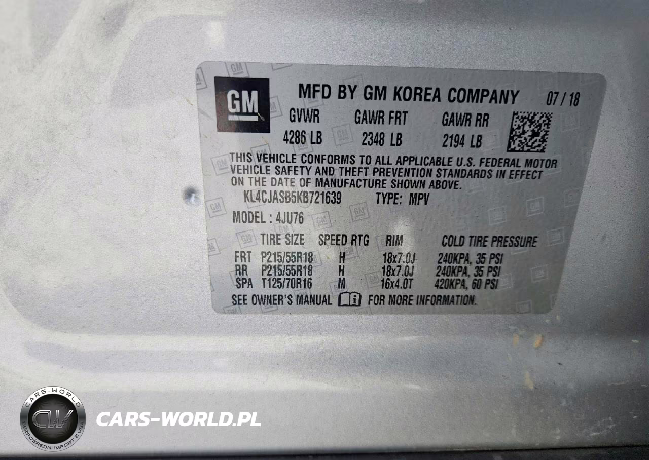 2019 Buick Encore Preferred VIN:KL4CJASB5KB721639 - 13