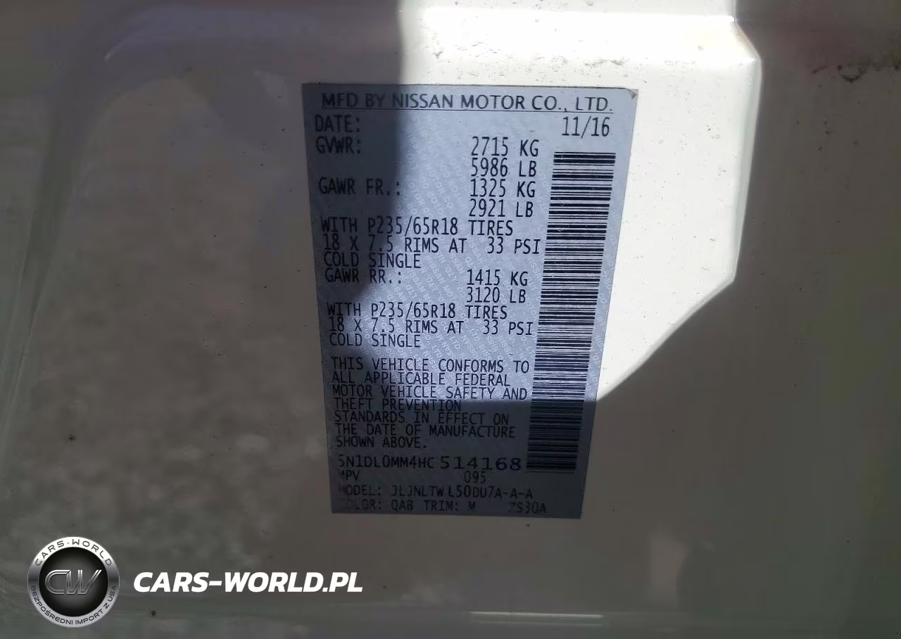 2017 Infiniti Qx60 Base VIN:5N1DL0MM4HC514168 - 13