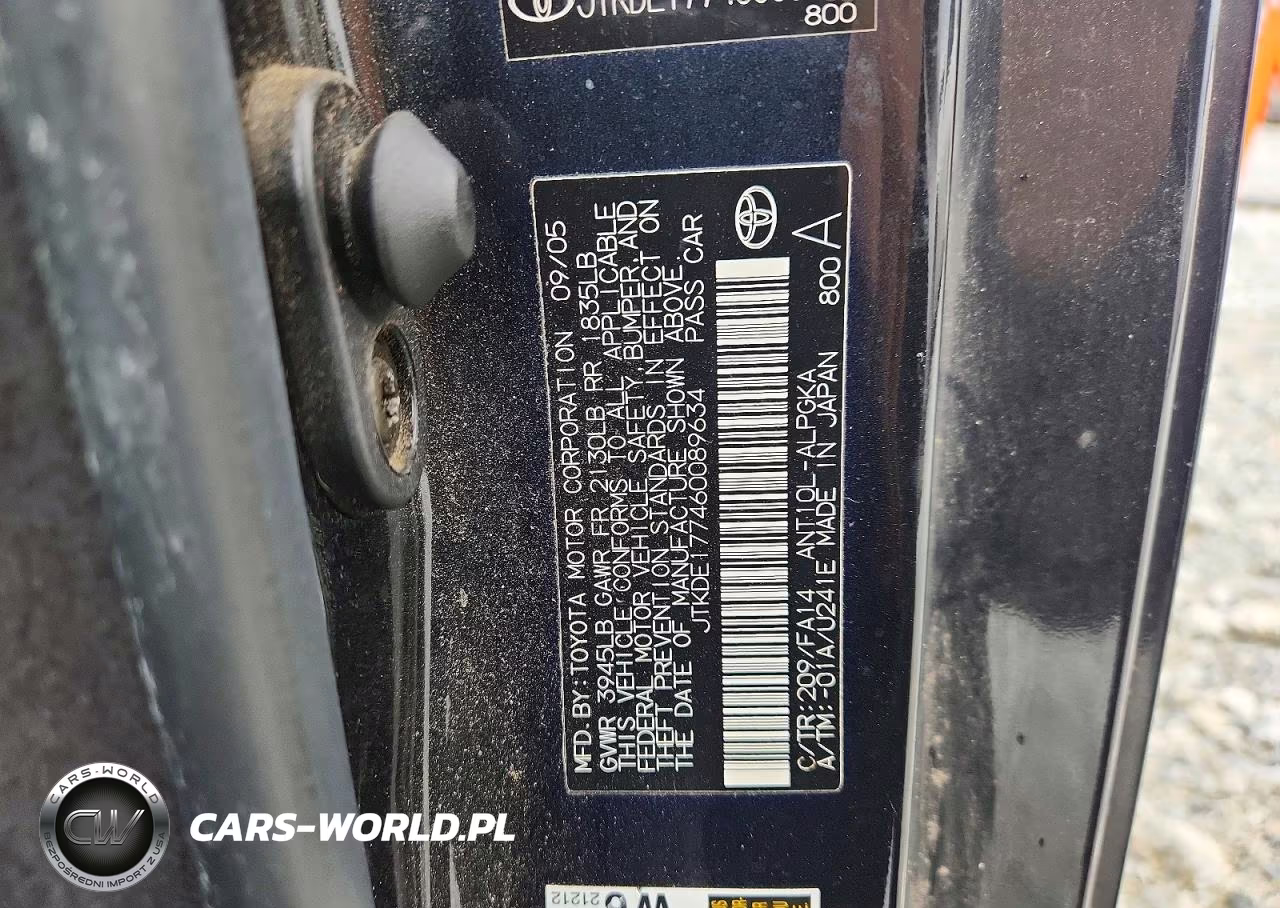 2006 Scion Tc Base VIN:JTKDE177460089634 - 12