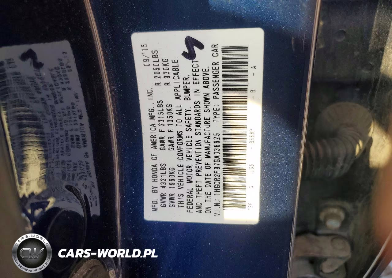 2016 Honda Accord Exl VIN:1HGCR2F97GA036925 - 13