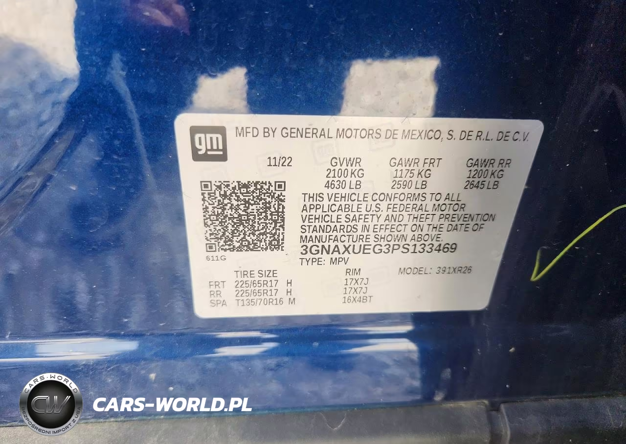 2023 Chevrolet Equinox Lt VIN:3GNAXUEG3PS133469 - 13
