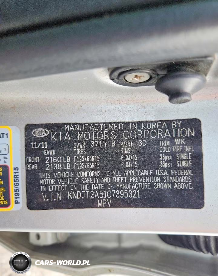 2012 Kia Soul Base VIN:KNDJT2A51C7395321 - 12
