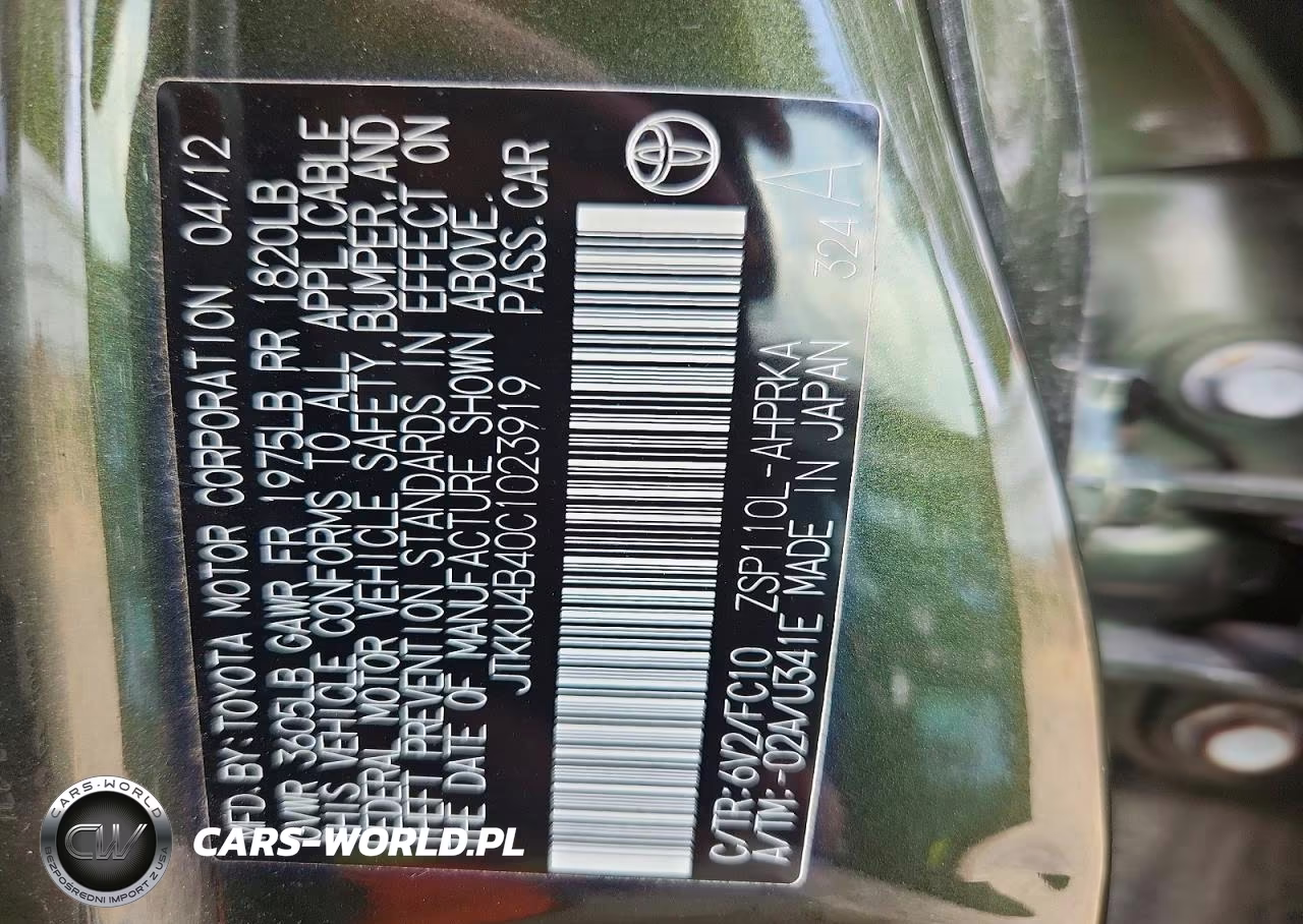 2012 Scion Xd Base VIN:JTKKU4B40C1023919 - 13