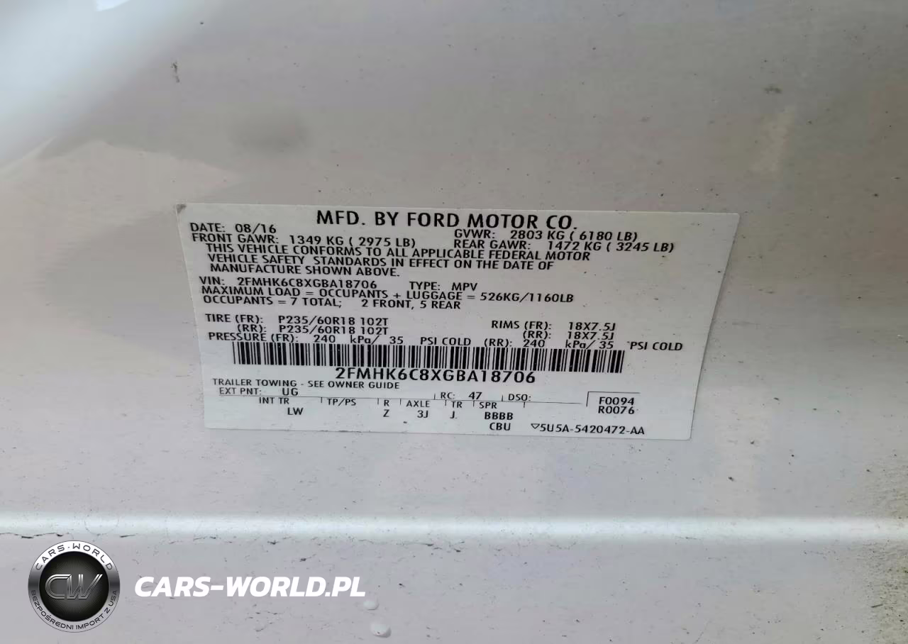 2016 Ford Flex Sel VIN:2FMHK6C8XGBA18706 - 14