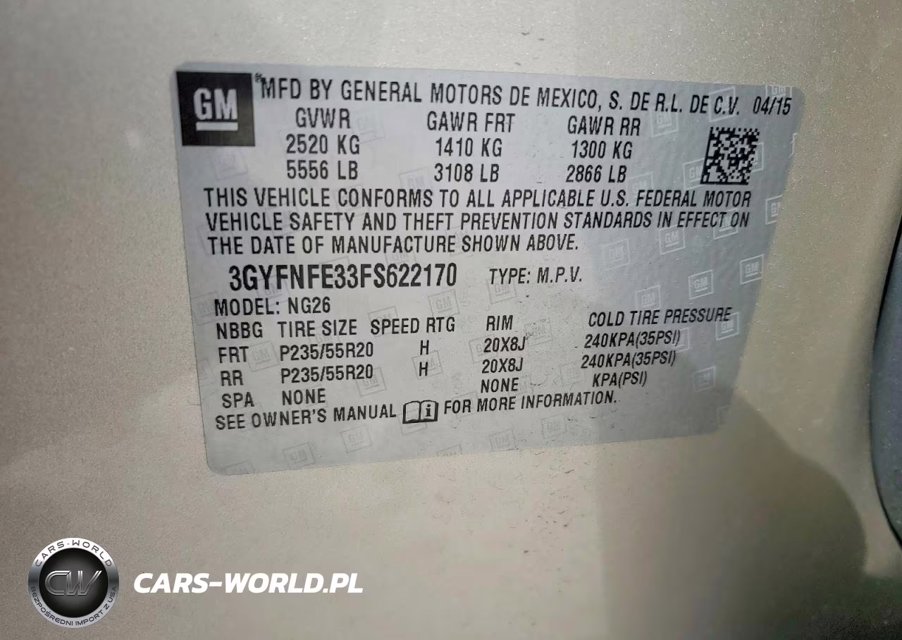 2015 Cadillac Srx Performance Collection VIN:3GYFNFE33FS622170 - 13