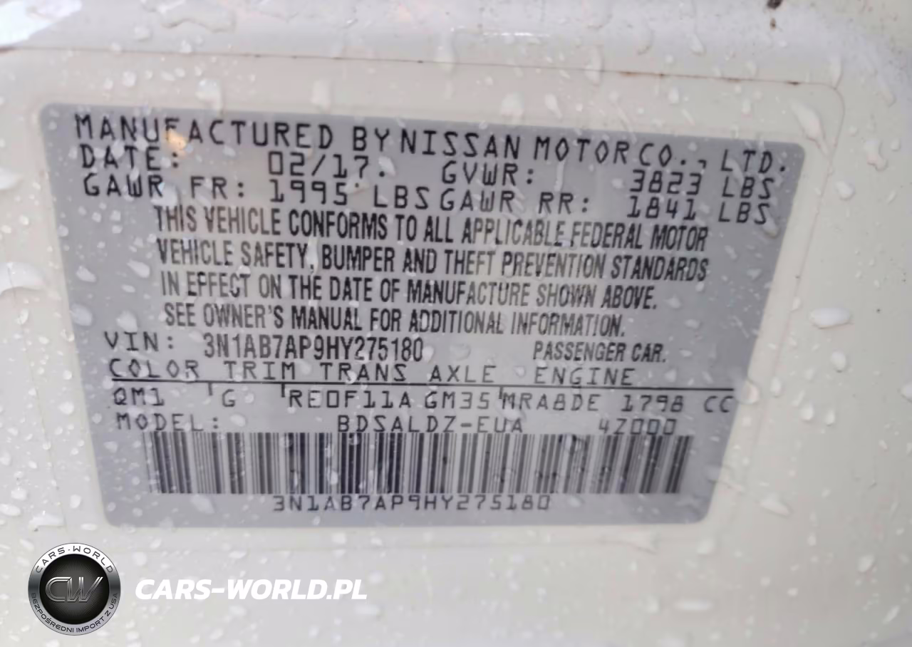 2017 Nissan Sentra Sv VIN:3N1AB7AP9HY275180 - 12