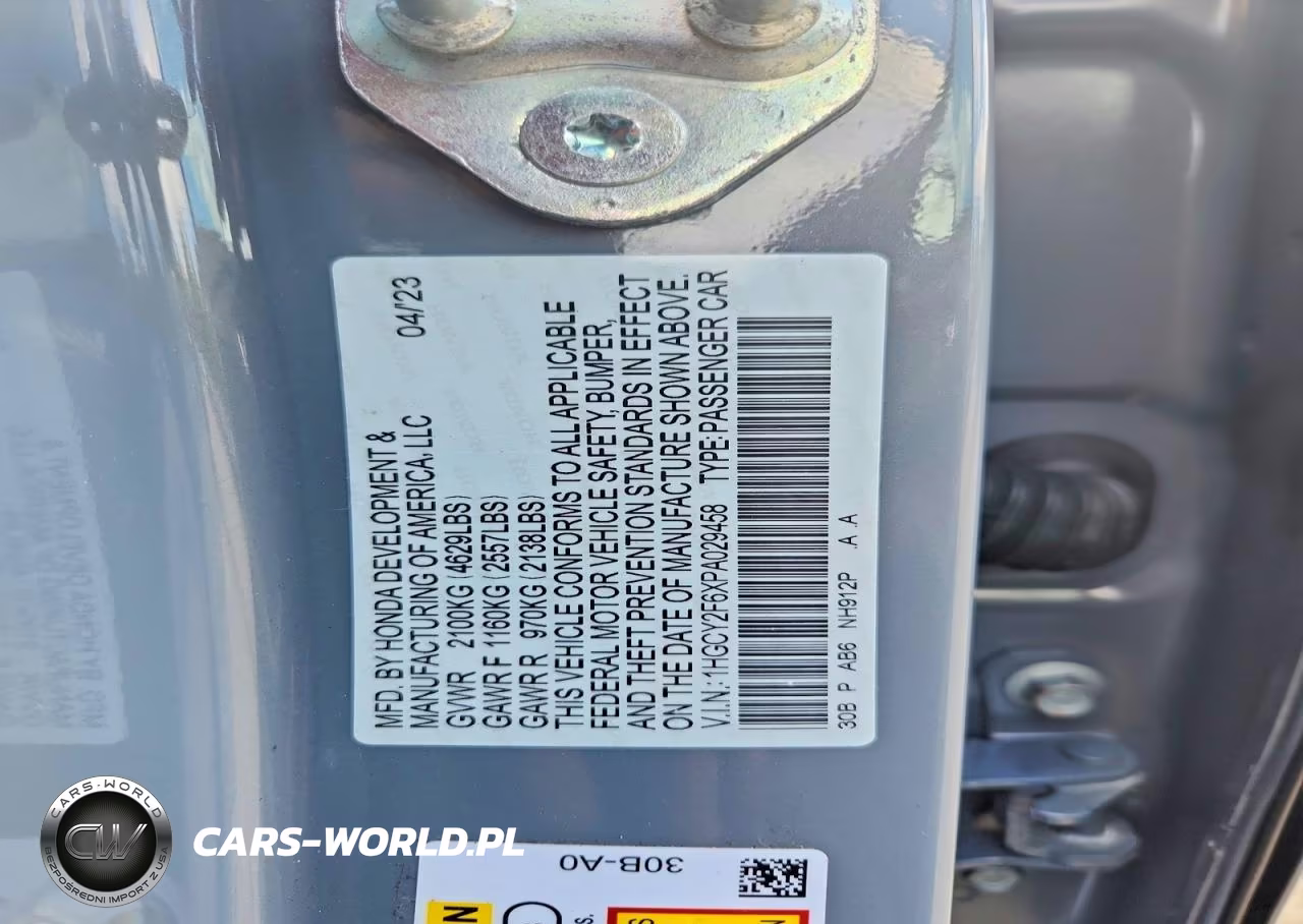 2023 Honda Accord Hybrid Exl VIN:1HGCY2F6XPA029458 - 13