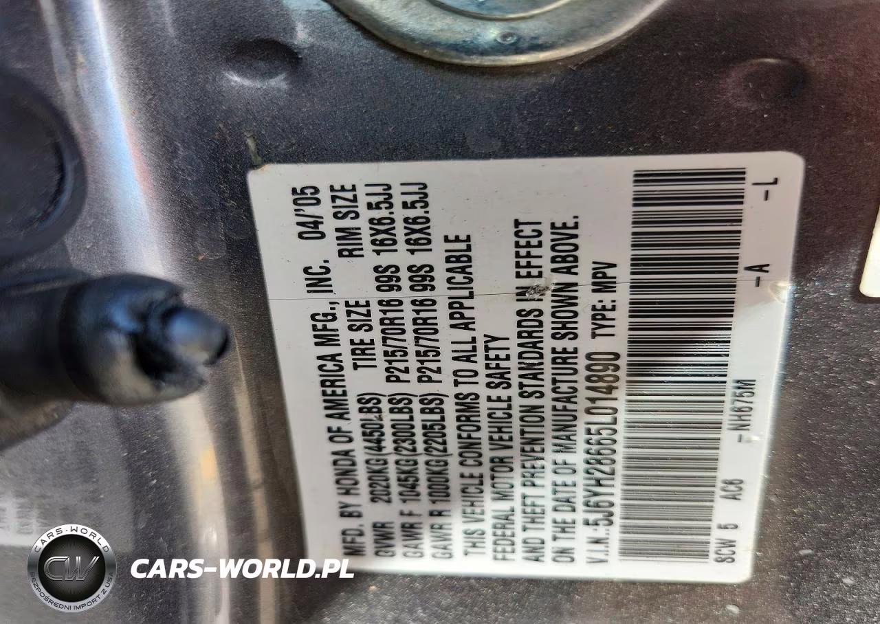 2005 Honda Element Ex VIN:5J6YH28665L014890 - 13