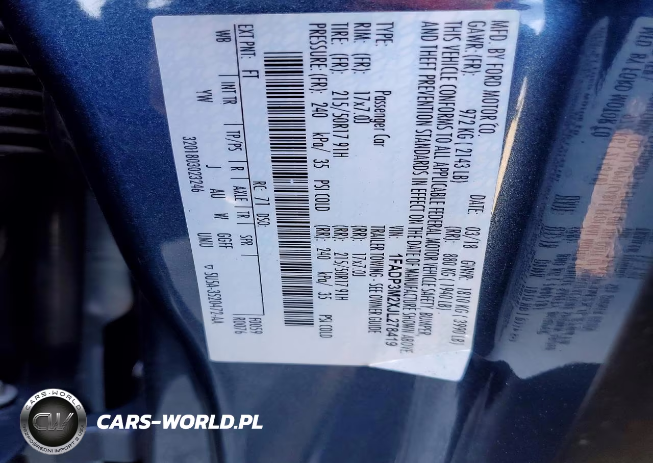 2018 Ford Focus Sel VIN:1FADP3M2XJL278419 - 12