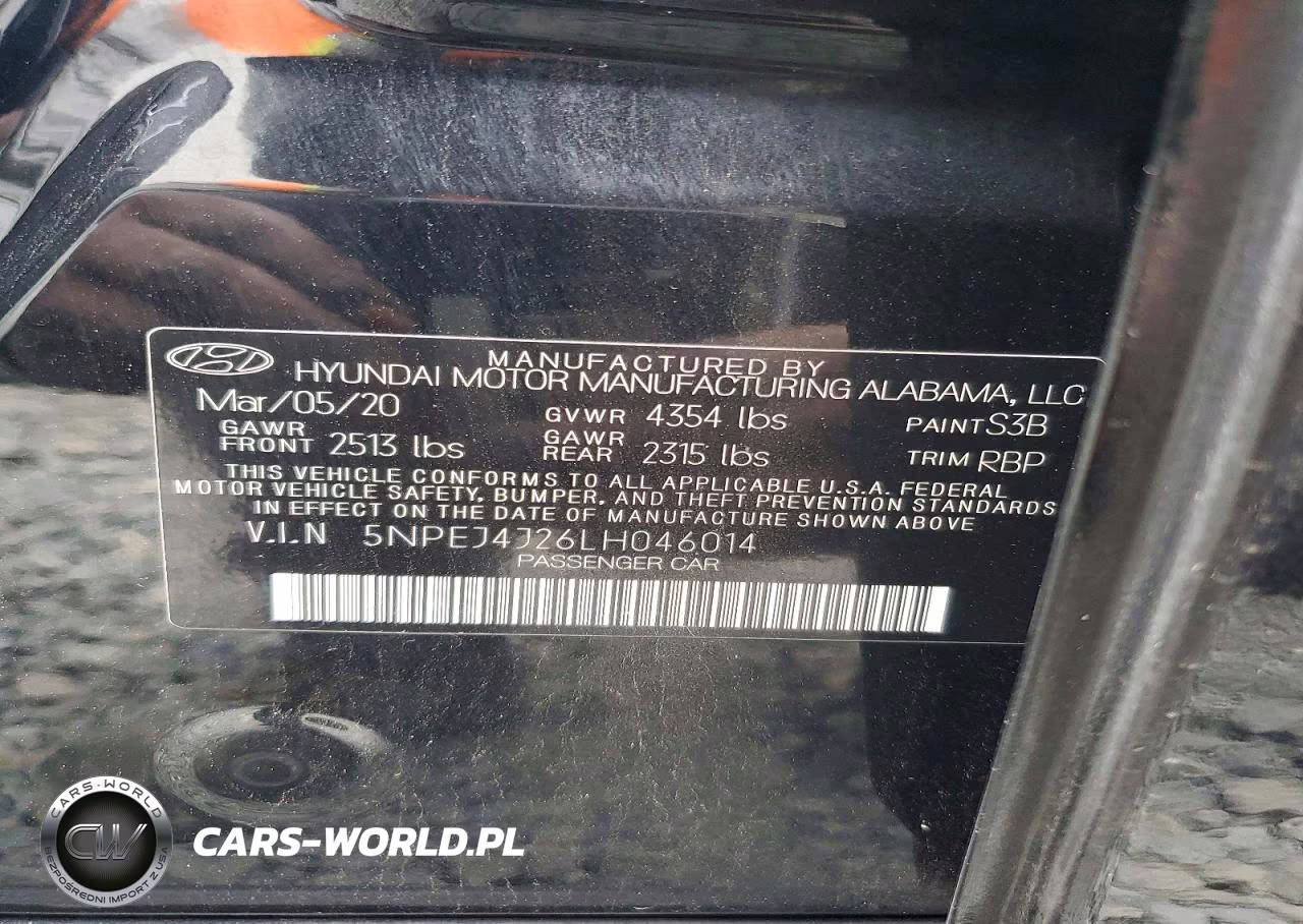 2020 Hyundai Sonata Sel Plus VIN:5NPEJ4J26LH046014 - 13