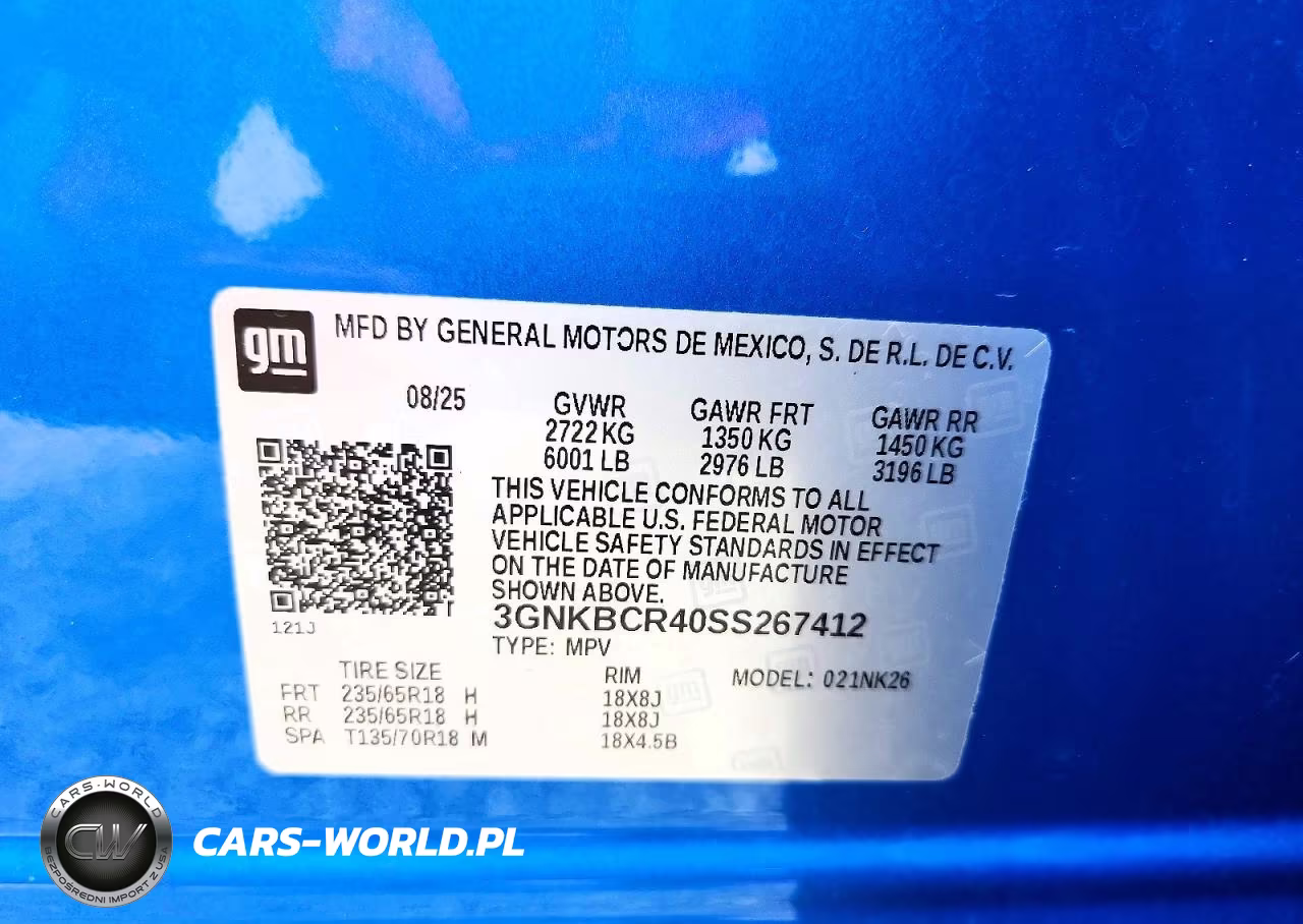 2025 Chevrolet Blazer 2Lt VIN:3GNKBCR40SS267412 - 14