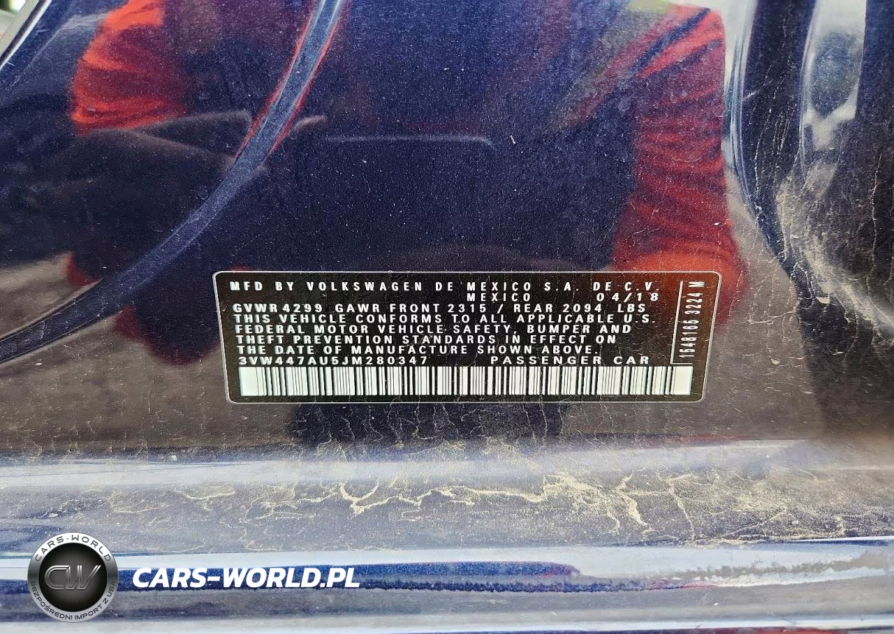 2018 Volkswagen Gti S-Se VIN:3VW447AU5JM280347 - 12