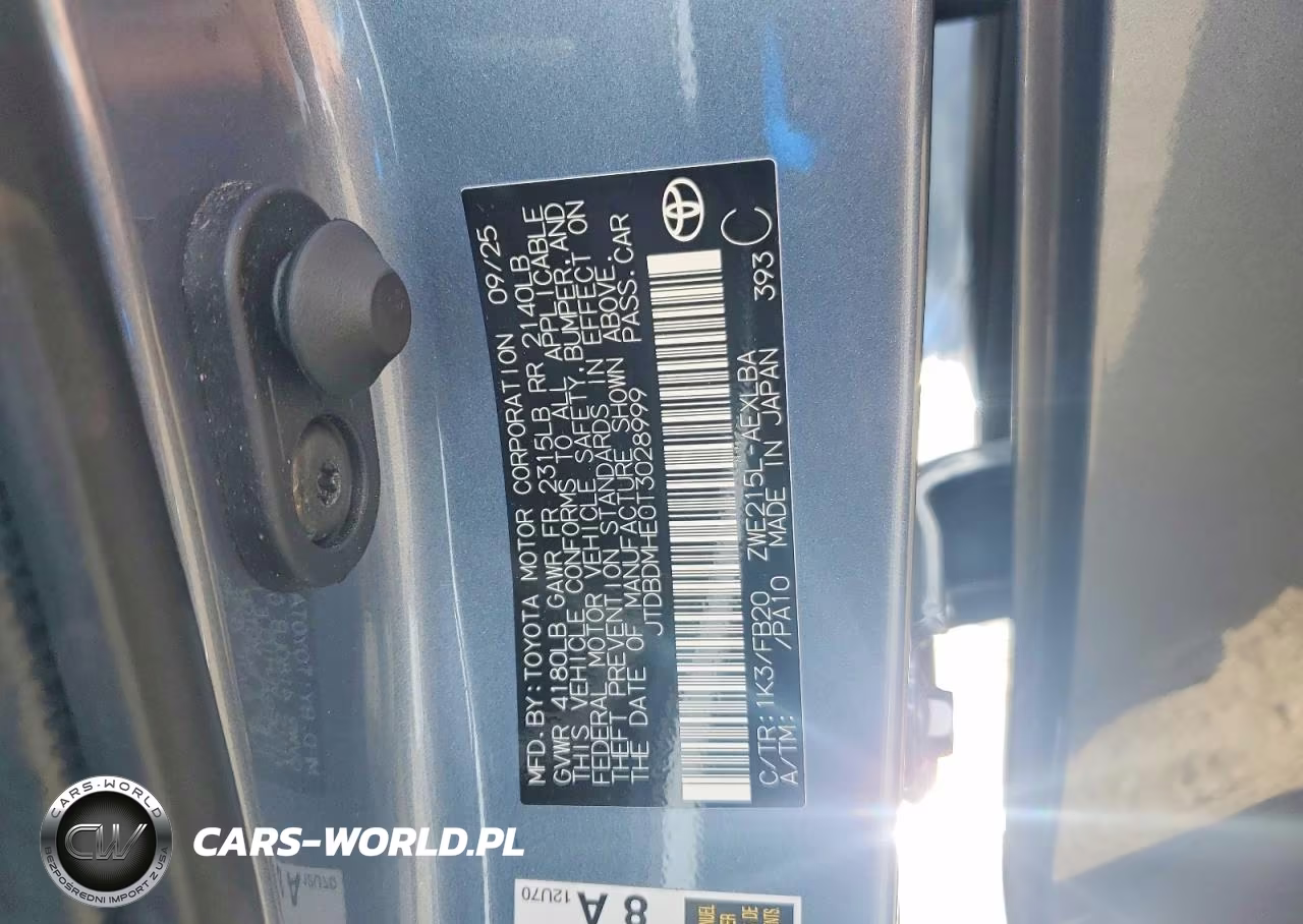2026 Toyota Corolla Hybrid Le VIN:JTDBDMHE0T3028999 - 13
