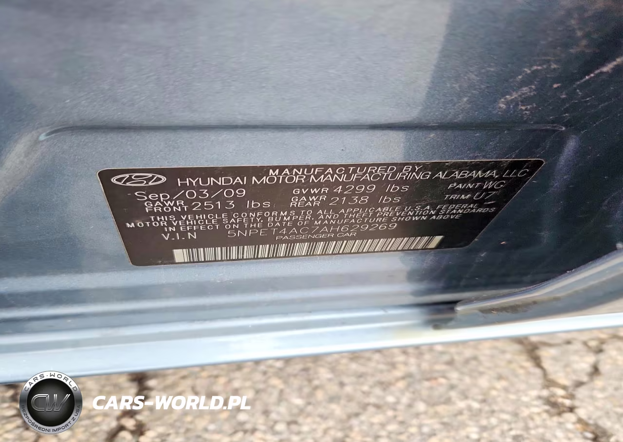 2010 Hyundai Sonata Gls VIN:5NPET4AC7AH629269 - 12