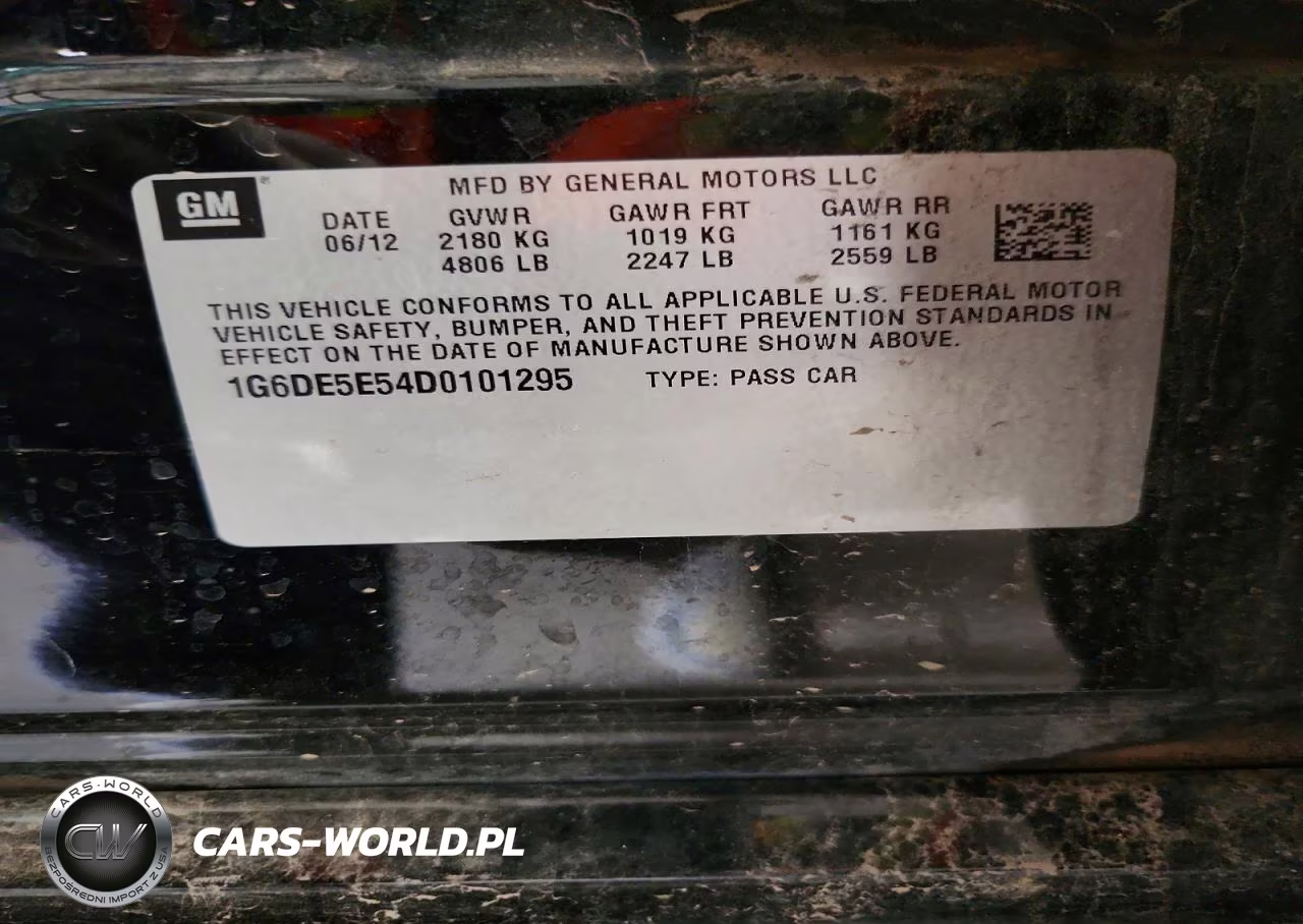 2013 Cadillac Cts Luxury Collection VIN:1G6DE5E54D0101295 - 12