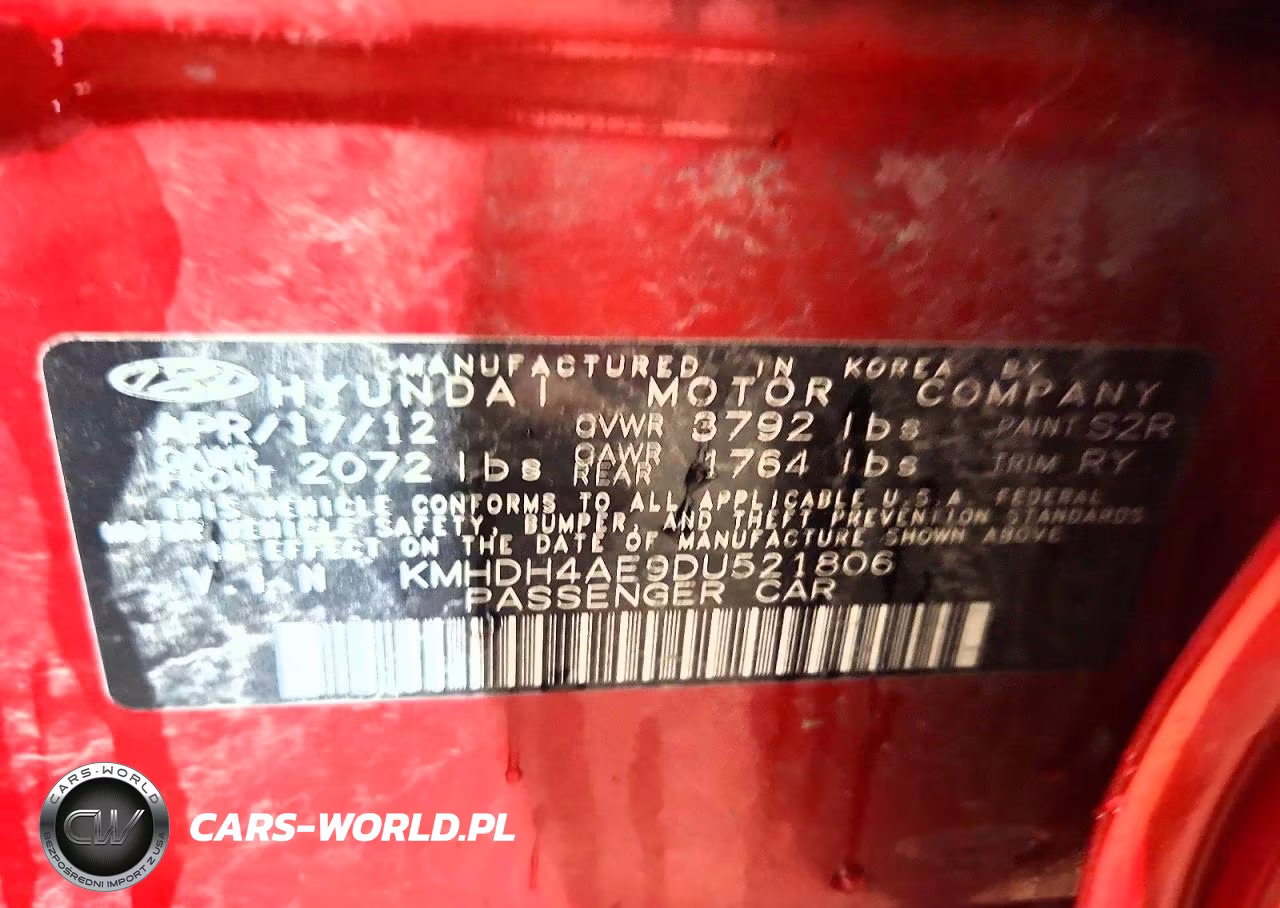 2013 Hyundai Elantra Limited VIN:KMHDH4AE9DU521806 - 13