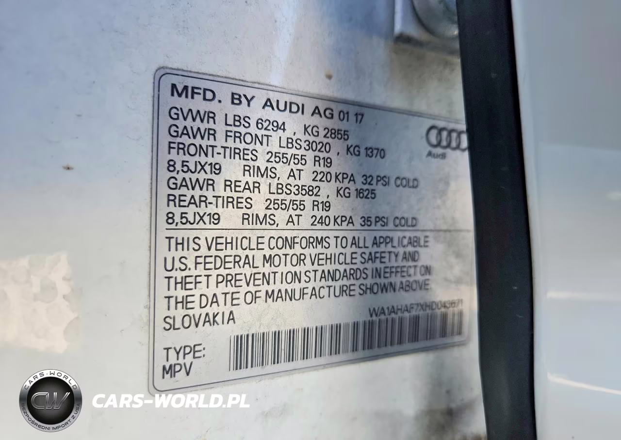 2017 Audi Q7 Premium VIN:WA1AHAF7XHD043671 - 14