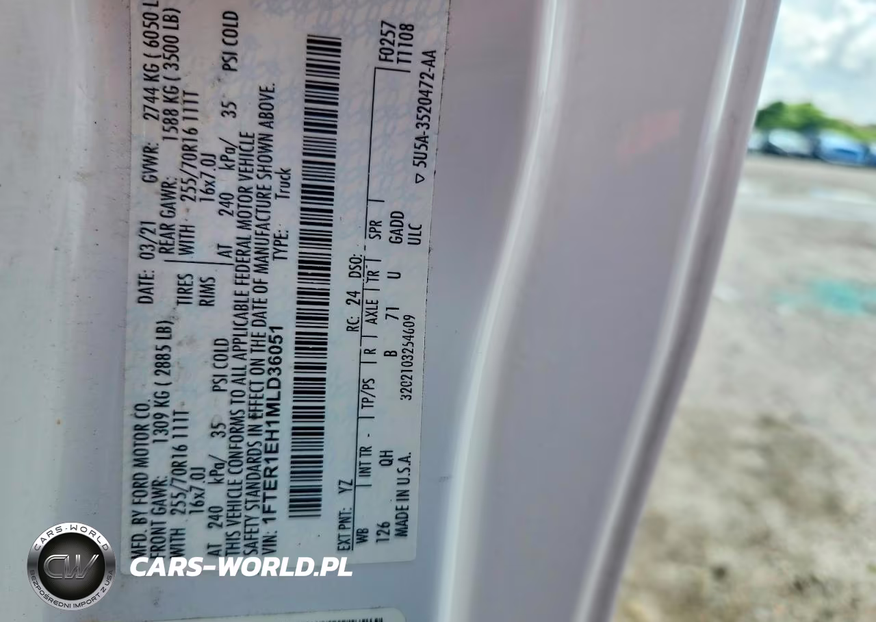 2021 Ford Ranger Xl VIN:1FTER1EH1MLD36051 - 12