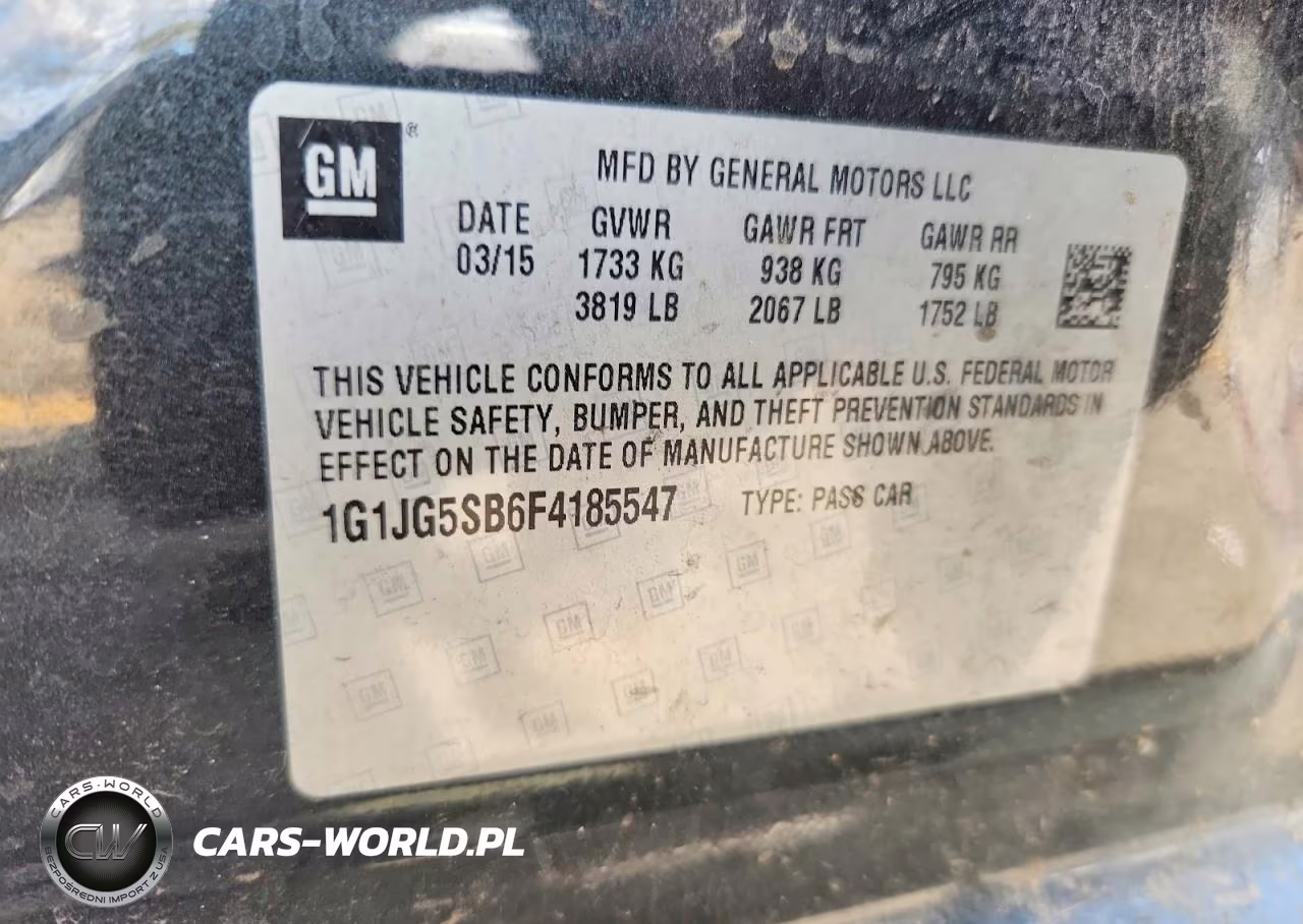 2015 Chevrolet Sonic Rs VIN:1G1JG5SB6F4185547 - 12