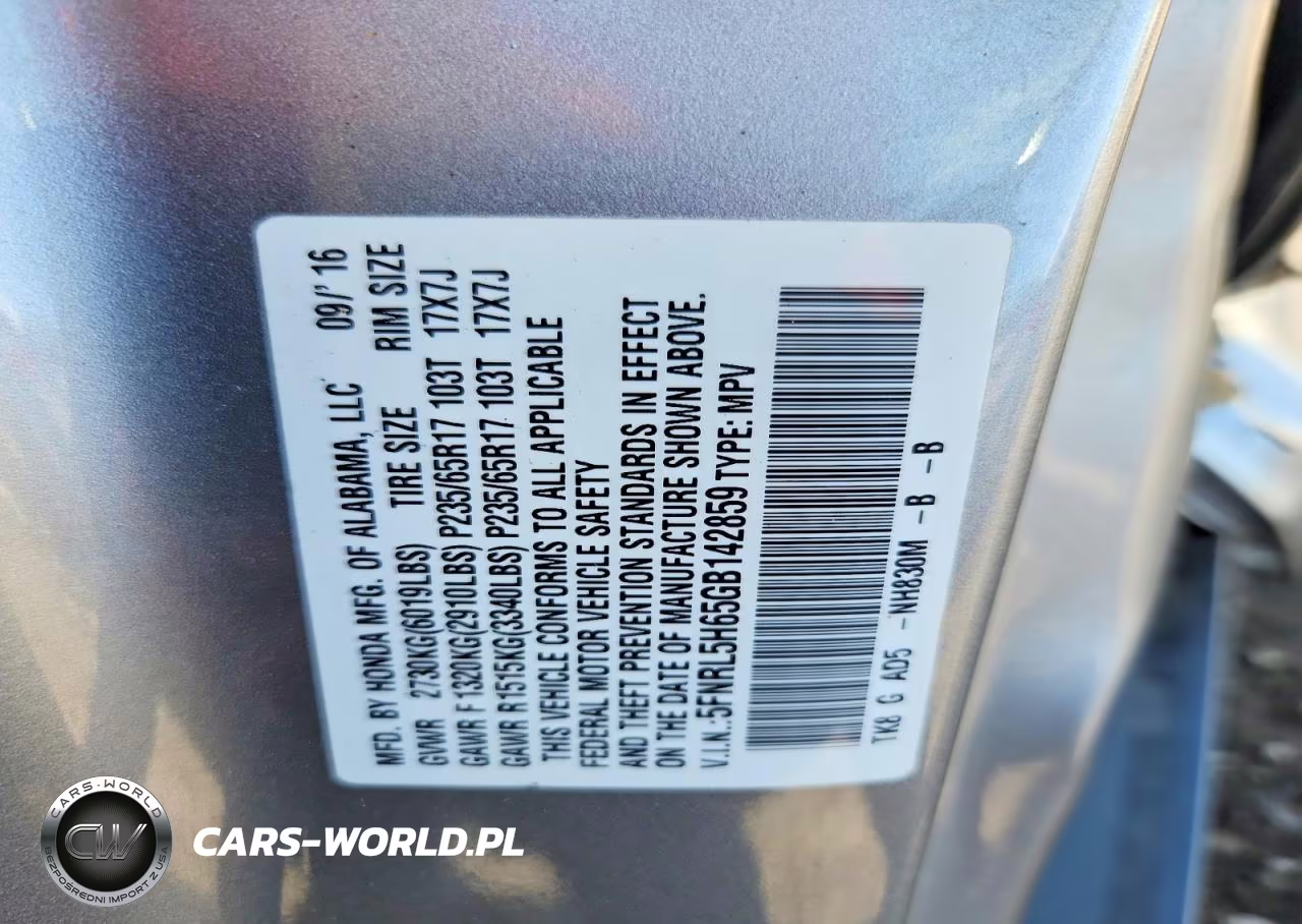 2016 Honda Odyssey Exl VIN:5FNRL5H65GB142859 - 13