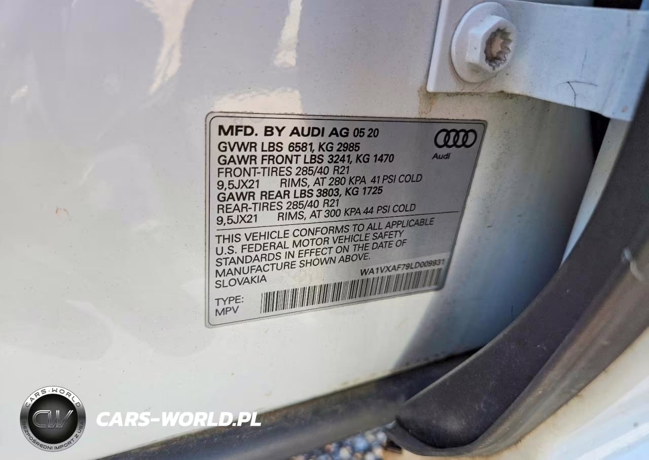 2020 Audi Q7 Prestige VIN:WA1VXAF79LD009931 - 13