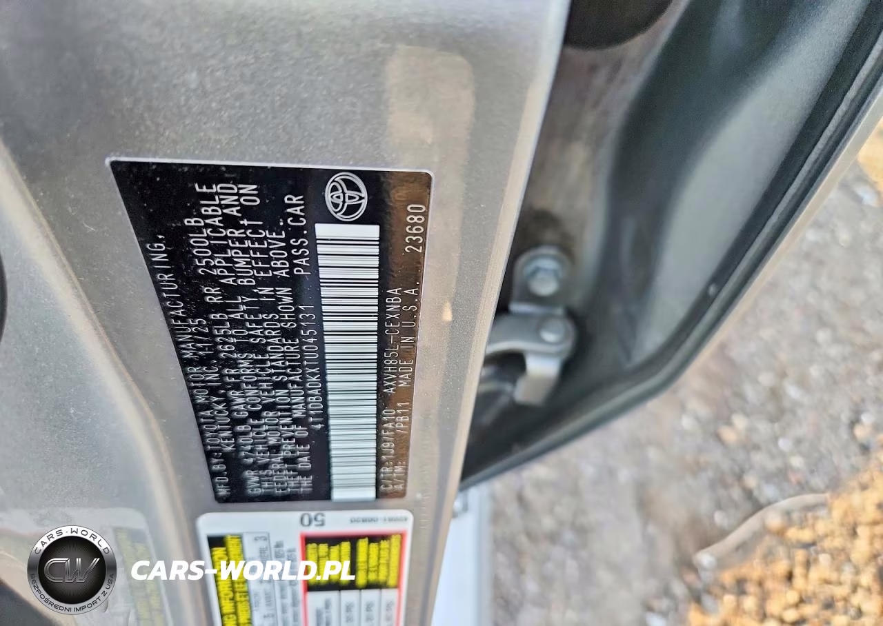 2026 Toyota Camry Le VIN:4T1DBADKXTU045131 - 12