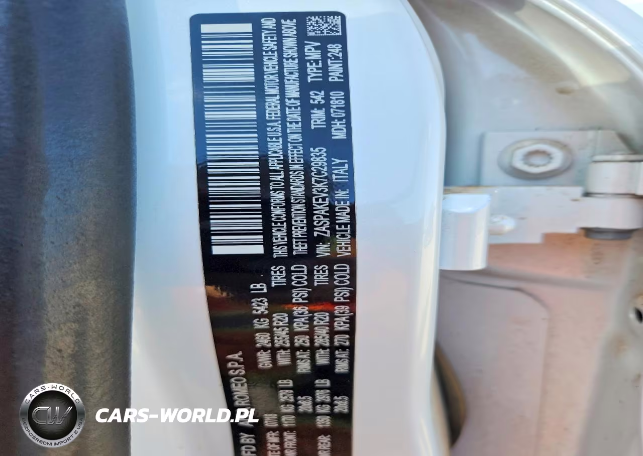 2019 Alfa Romeo Stelvio Quadrifoglio VIN:ZASPAKEV3K7C29835 - 12