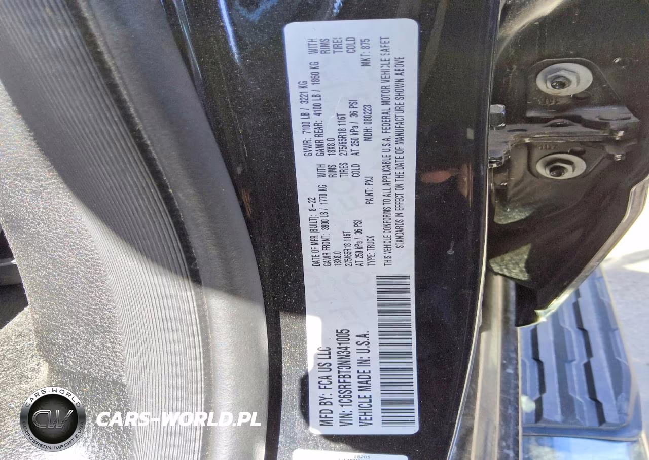 2022 Ram 1500 Big Horn-Lone Star VIN:1C6SRFBT0NN341005 - 12