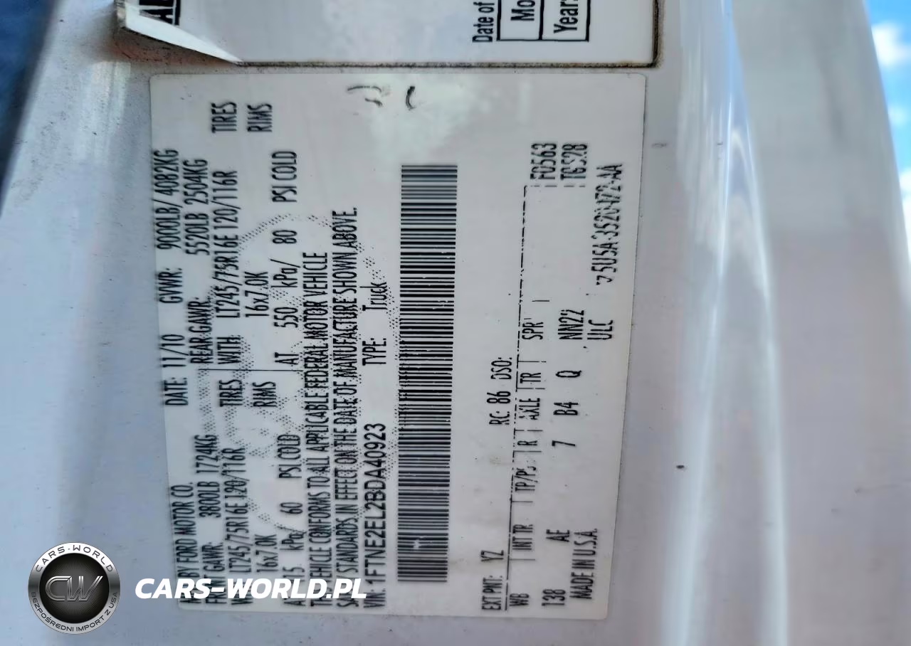 2011 Ford Econoline E250 Van VIN:1FTNE2EL2BDA40923 - 13