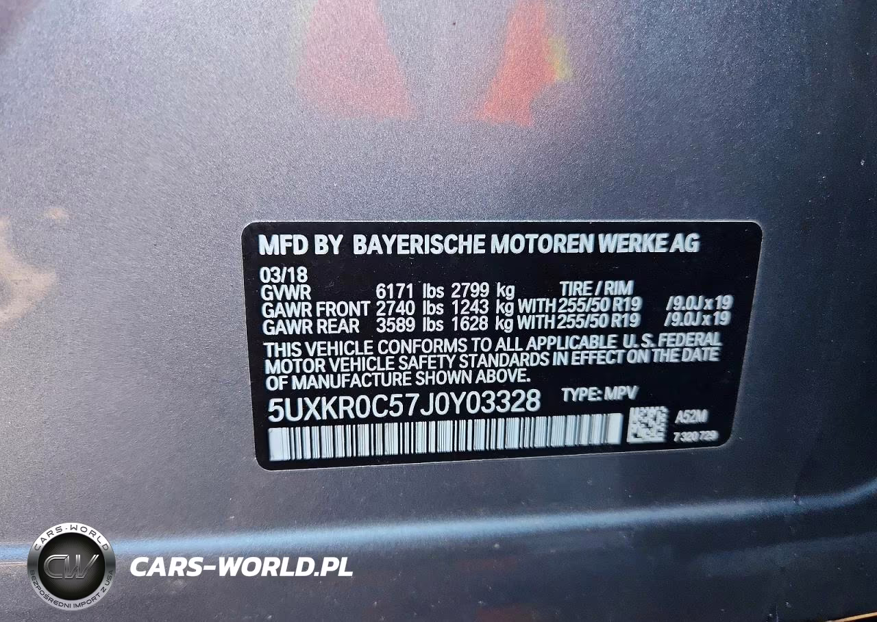 2018 BMW X5 xDrive35I VIN:5UXKR0C57J0Y03328 - 13