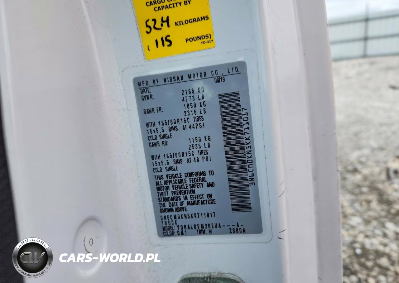 2019 Nissan Nv200 Sv VIN:3N6CM0KN5KK711017 - 12