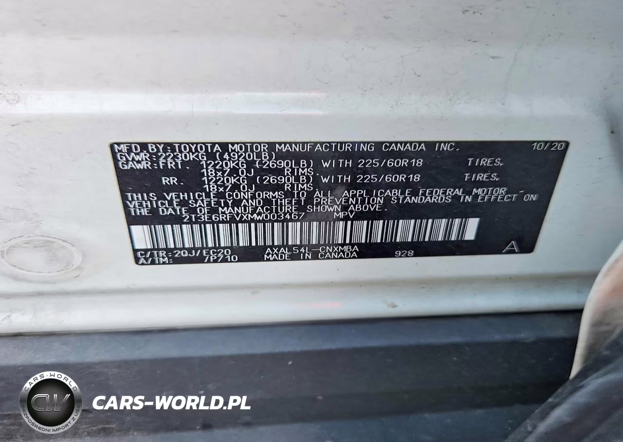 2021 Toyota Rav4 Xse VIN:2T3E6RFVXMW003467 - 13