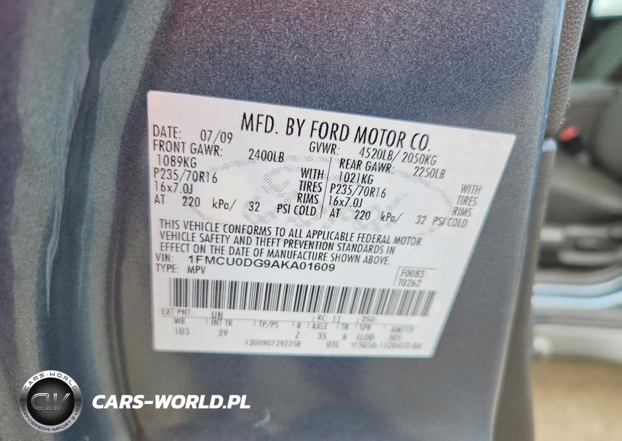 2010 Ford Escape Xlt VIN:1FMCU0DG9AKA01609 - 13
