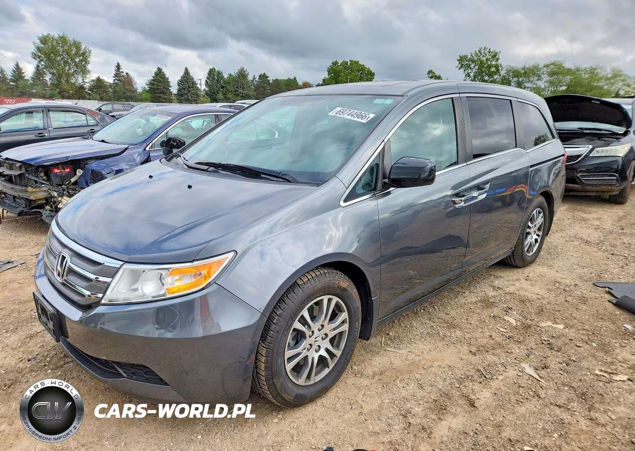 2013 Honda Odyssey Exl VIN:5FNRL5H66DB012228 - 1