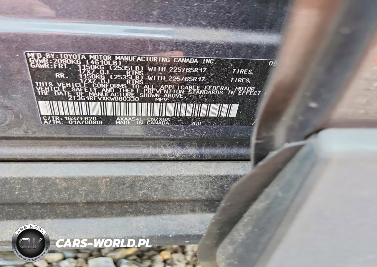 2019 Toyota Rav4 Le VIN:2T3G1RFVXKW080330 - 13