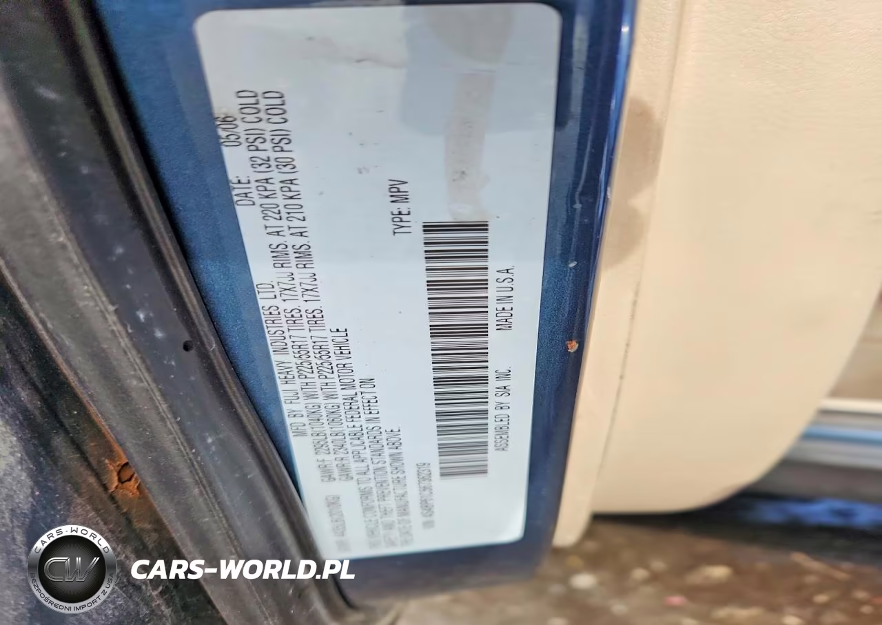 2006 Subaru Legacy Outback 2.5I VIN:4S4BP61C567362319 - 12