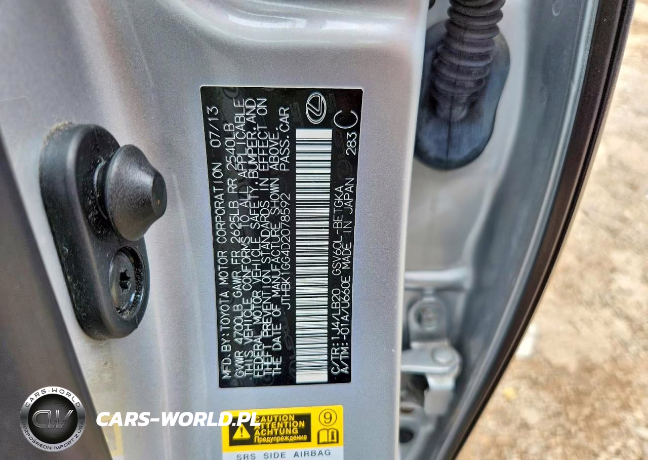2013 Lexus Es 350 VIN:JTHBK1GG4D2078592 - 12