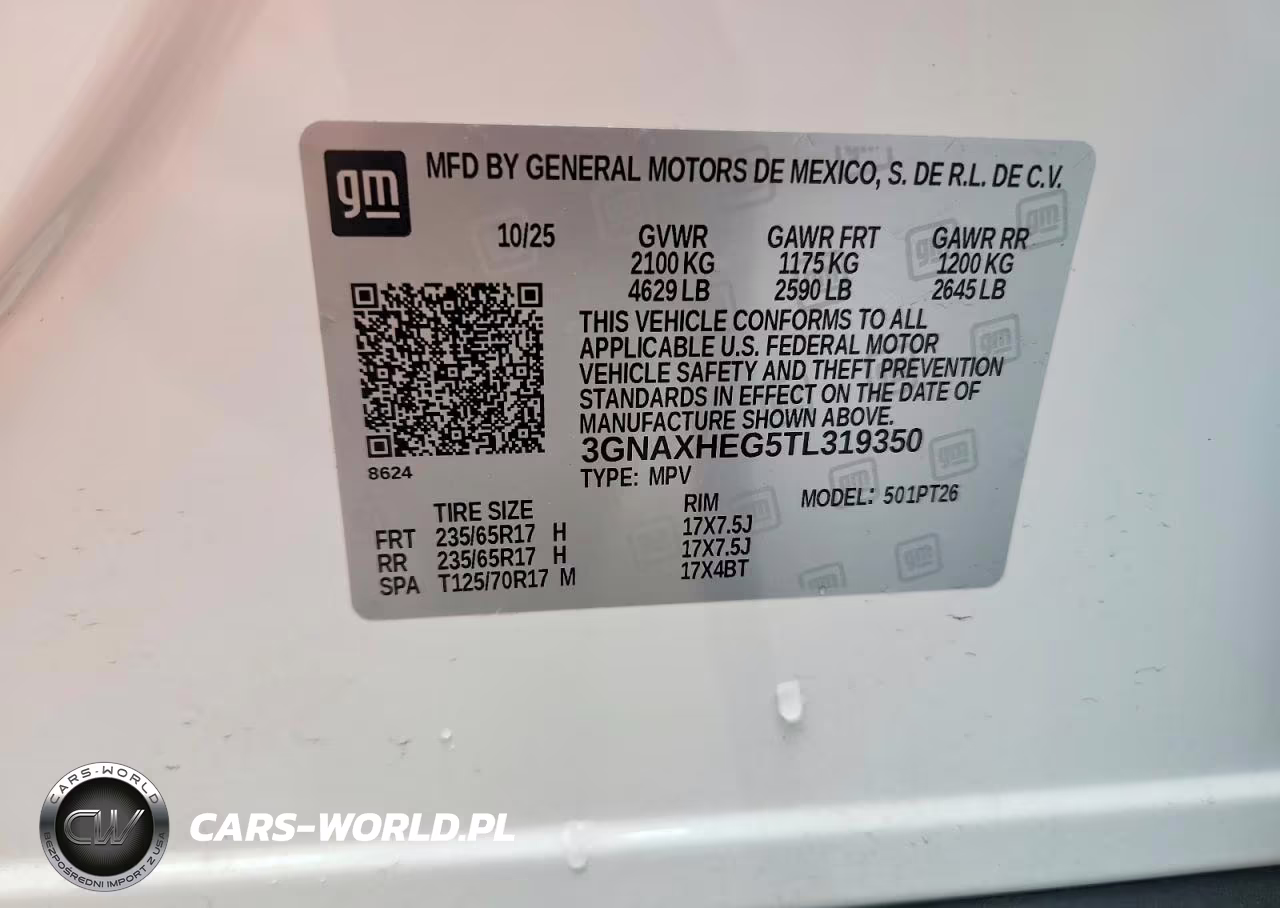 2026 Chevrolet Equinox Lt VIN:3GNAXHEG5TL319350 - 14