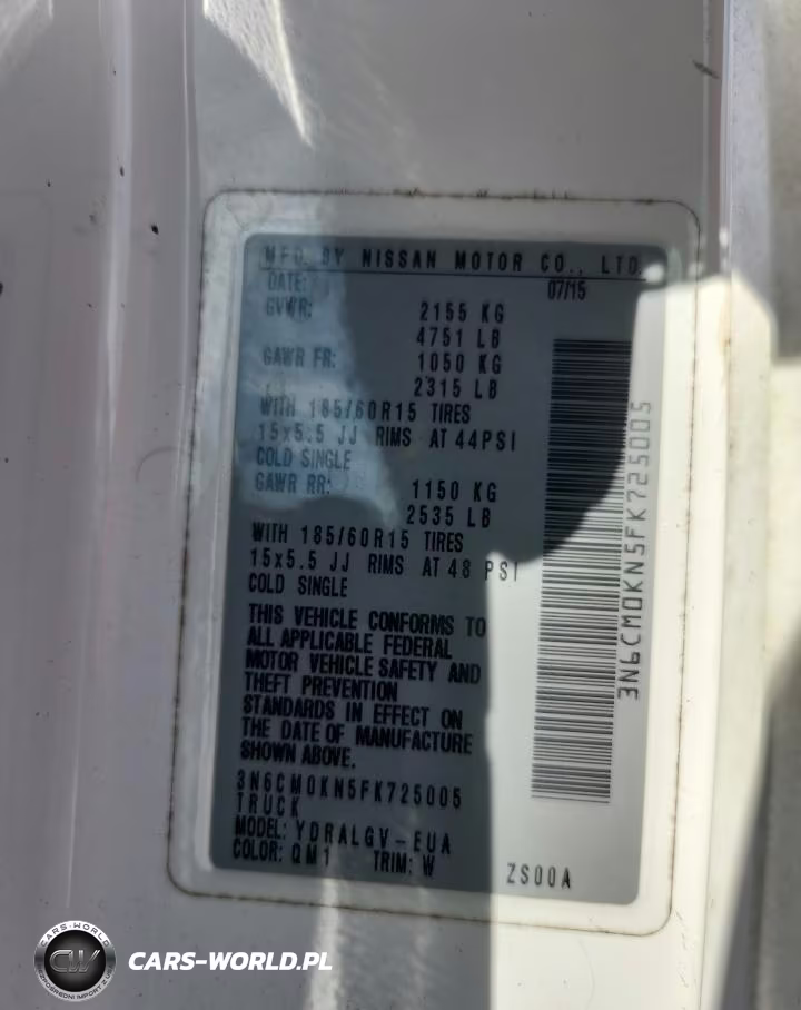 2015 Nissan Nv200 VIN:3N6CM0KN5FK725005 - 13