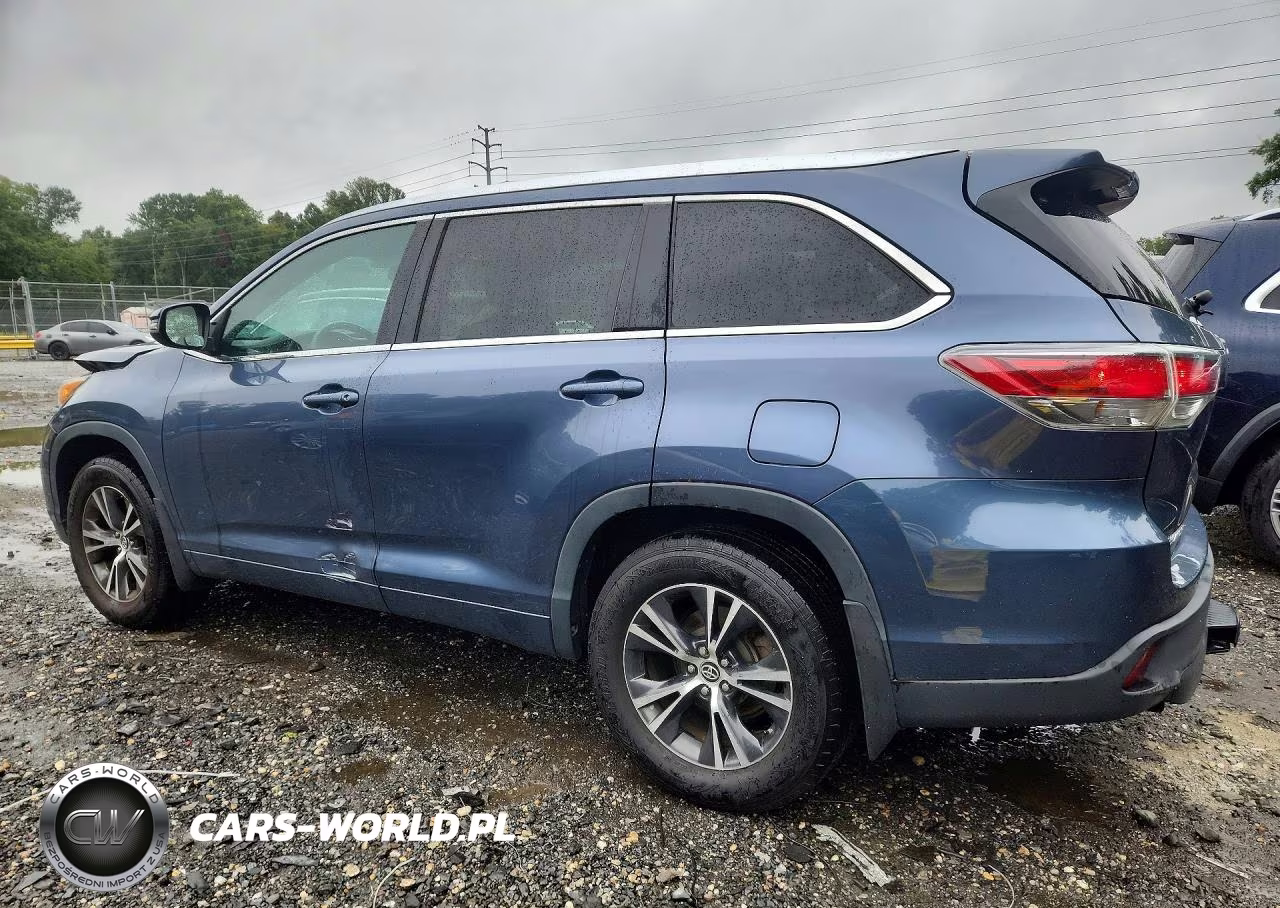 2016 Toyota Highlander Xle VIN:5TDJKRFH6GS322844 - 2