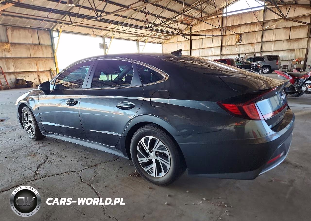 2021 Hyundai Sonata Hybrid Blue VIN:KMHL24JJ4MA030023 - 2