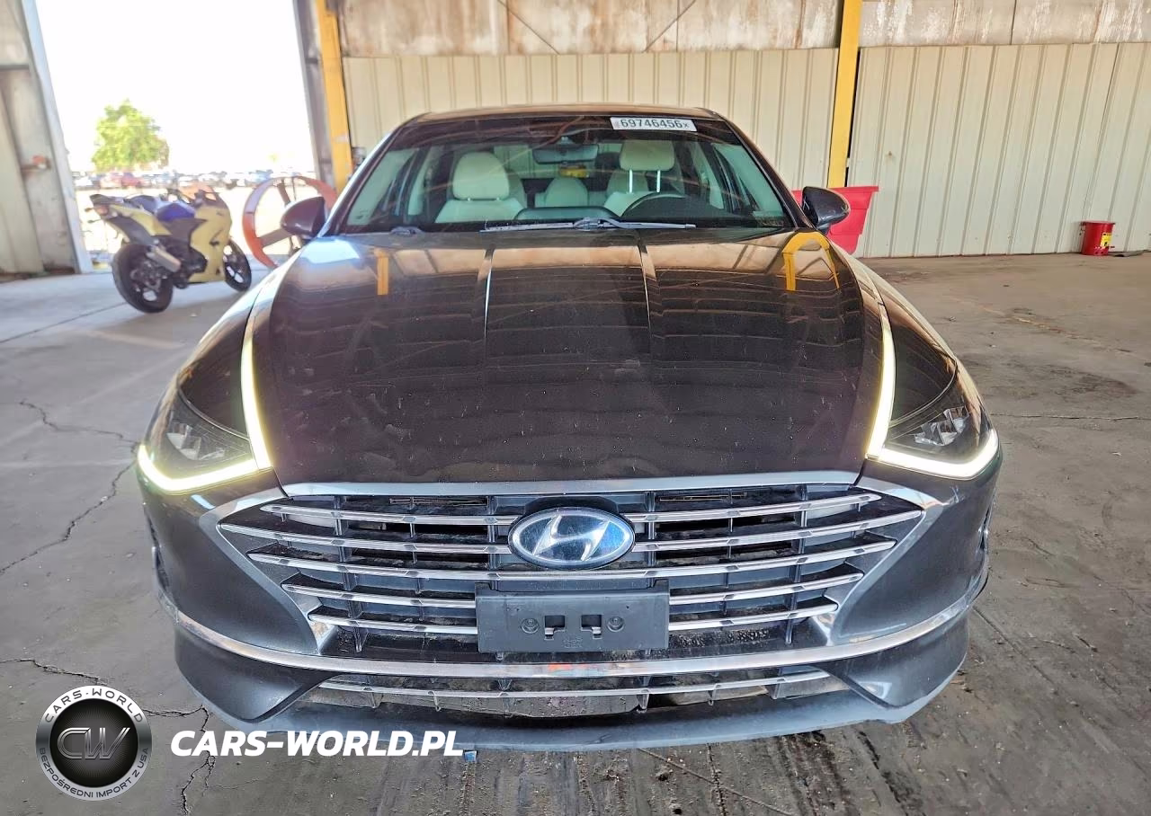 2021 Hyundai Sonata Hybrid Blue VIN:KMHL24JJ4MA030023 - 5
